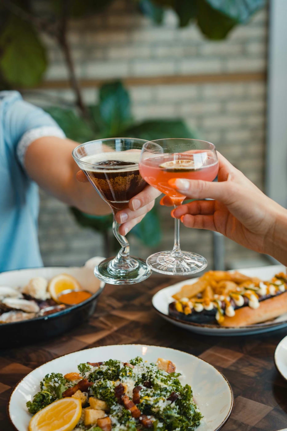 Craft cocktails served at the lounge